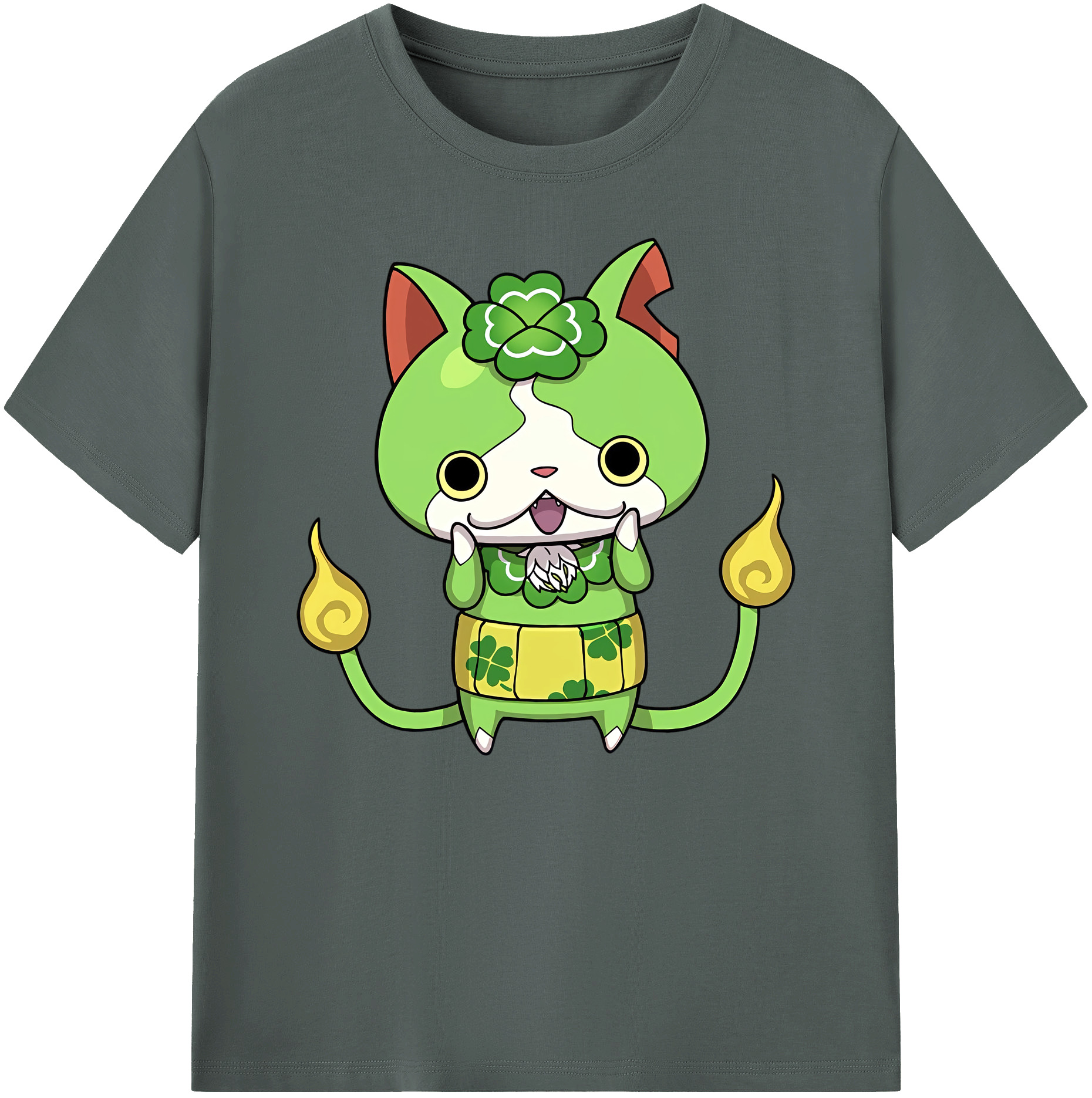 （画像用） 妖怪ウォッチ Yo-kai Watch 綿100％ メンズ半袖Tシャツ｜肌触りやわらか＆通気性